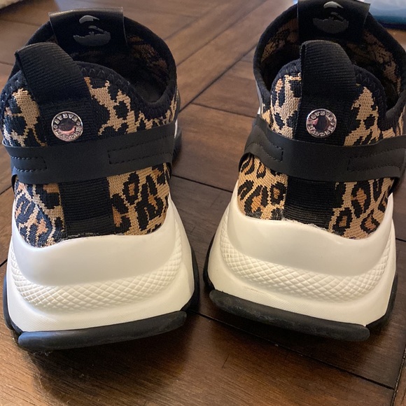 Steve Madden Animal Print Stretch Sneaker - Picture 3 of 9